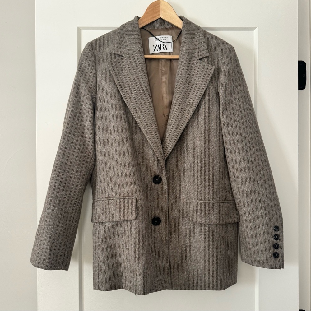New Zara Wool Blazer Studio Collection